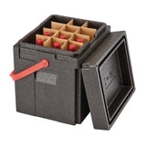 Cambro GoBox Tall Insulated Drinks Carrier with Strap Black 35Ltr