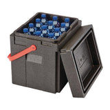 Cambro GoBox Tall Insulated Drinks Carrier with Strap Black 35Ltr