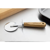 FB448 Kitchen Craft Italian Wood Handled Pizza Wheel 2.5" - JD Catering Equipment Solutions Ltd