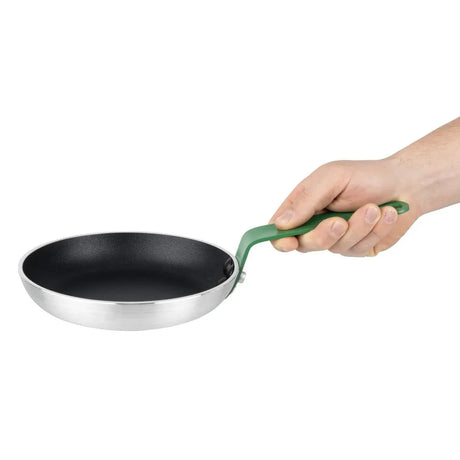 HT961 Hygiplas Aluminium Non-stick Teflon Platinum Plus Frying Pan Green Handle 20cm
