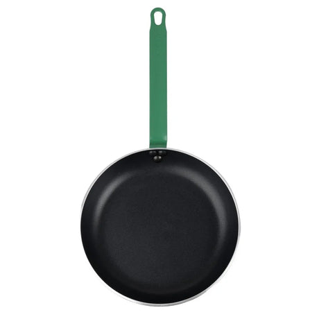 HT963 Hygiplas Aluminium Non-stick Teflon Platinum Plus Frying Pan Green Handle 28cm