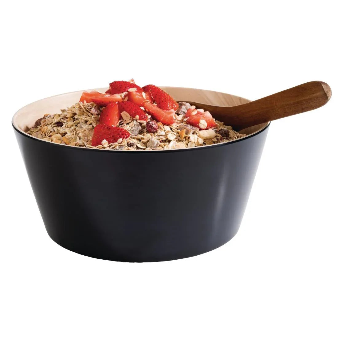 FB821 APS Frida Bowl Wood & Black 125(ÃƒËœ)mm 250ml - JD Catering Equipment Solutions Ltd