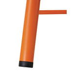 Bolero Cantina Low Stools with Wooden Seats Orange (4 Pack)