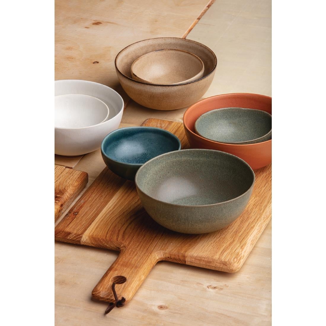 Olympia Build-a-Bowls Deep Bowls White 110mm (12 Pack)