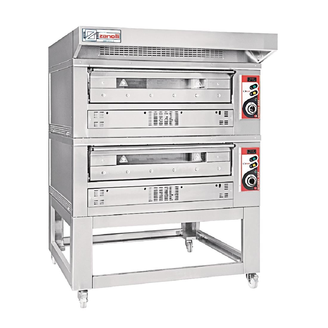 Zanolli Citizen 6+6F Single Deck Pizza Oven and Hood Three Phase