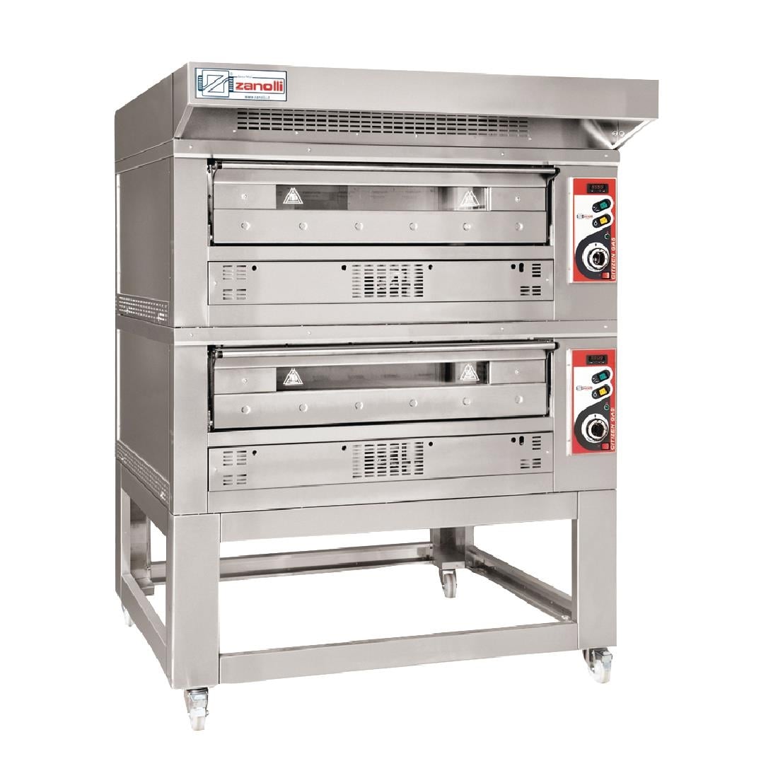 Zanolli Citizen 6+6F Single Deck Pizza Oven and Hood Three Phase