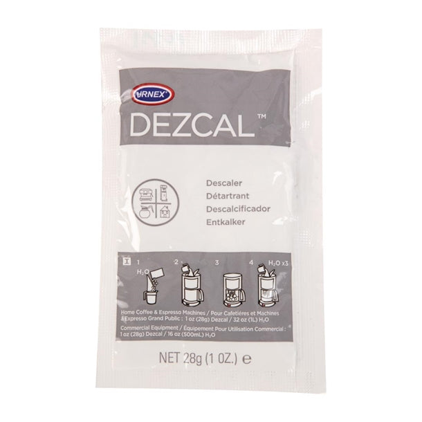 FC790 Urnex Dezcal Activated Scale Remover Powder Sachets 28g (100 Pack)