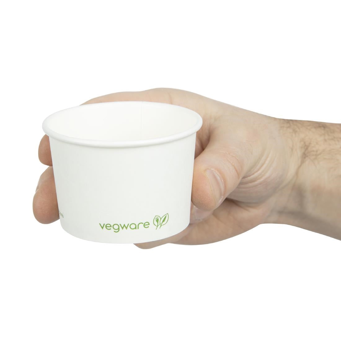 FC896 Vegware Compostable Hot Food Pots 110ml / 4oz (Pack of 1000)