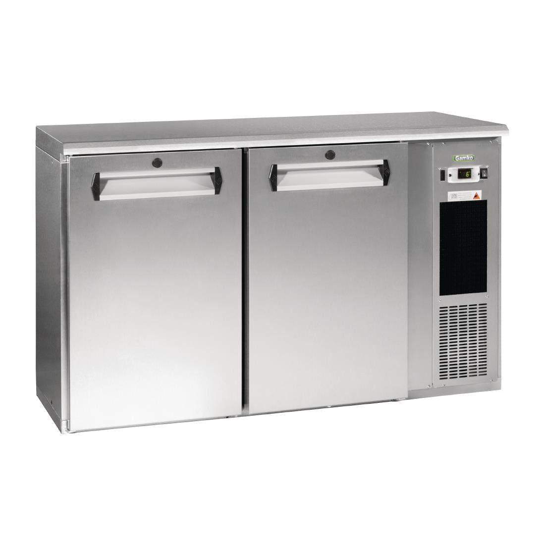 Gamko E3 Bottle Cooler with 2 Hinged Doors Silver 364Ltr