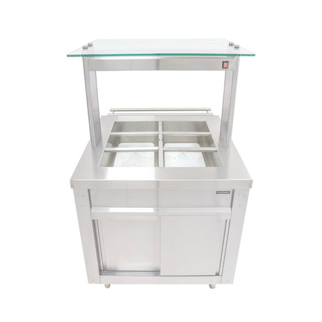 Parry Flexi-Serve Ambient Cupboard with Chilled Well & LED Illuminated Gantry FS-AW2Pack