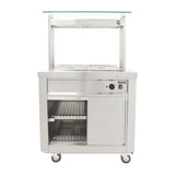 Parry Hot Cupboard with Dry Bain Marie Top and Quartz Heated Gantry FS-HB2PACK