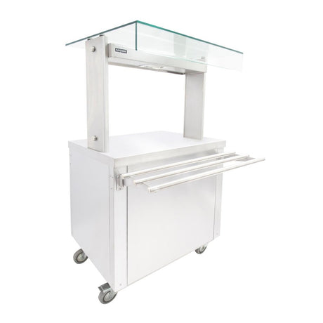 Parry Flexi-Serve Ambient Cupboard with Plain Top & LED Illuminated Gantry FS-A2Pack