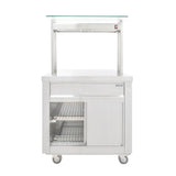 Parry Flexi-Serve Ambient Cupboard with Plain Top & LED Illuminated Gantry FS-A2Pack