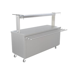 Parry Flexi-Serve Ambient Cupboard with Plain Top & LED Illuminated Gantry FS-A5Pack