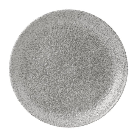 FD880 Churchill Raku Jasper Grey Evolve Coupe Plate 8.67" (Box 12) (Direct)