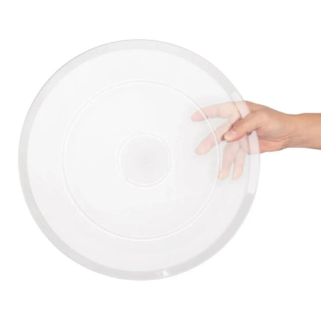 FE474 Olympia Kristallon Polycarbonate Display Plate Clear 345(ÃƒËœ)mm - JD Catering Equipment Solutions Ltd