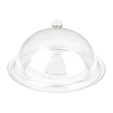 FE474 Olympia Kristallon Polycarbonate Display Plate Clear 345(ÃƒËœ)mm