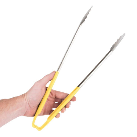 FE479 Vollrath Utility Grip Tongs Yellow 406mm