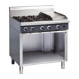 Blue Seal Cobra Natural Gas Range 4 Burner with Griddle C9CN