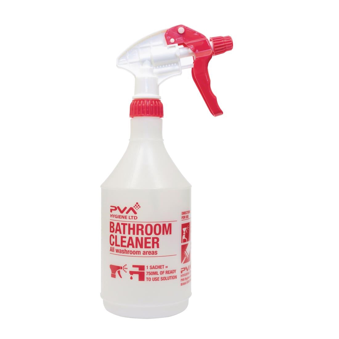 FE765 PVA Hygiene Bathroom Cleaner Trigger Spray Bottle 750ml