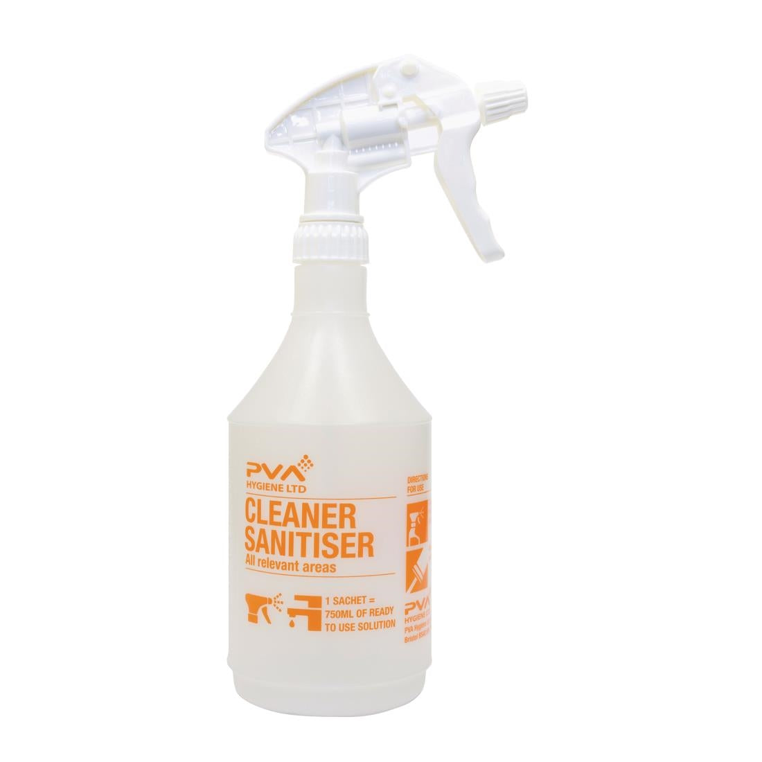 FE768 PVA Hygiene Cleaner Sanitiser Trigger Spray Bottle 750ml