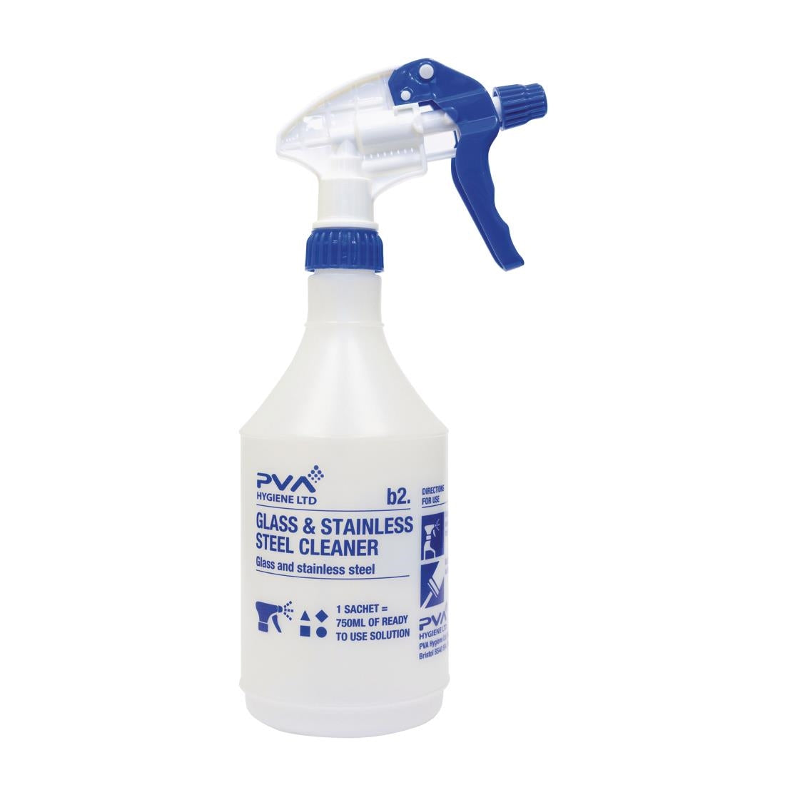 FE769 PVA Hygiene Glass and Stainless Steel Cleaner Trigger Spray Bottle 750ml