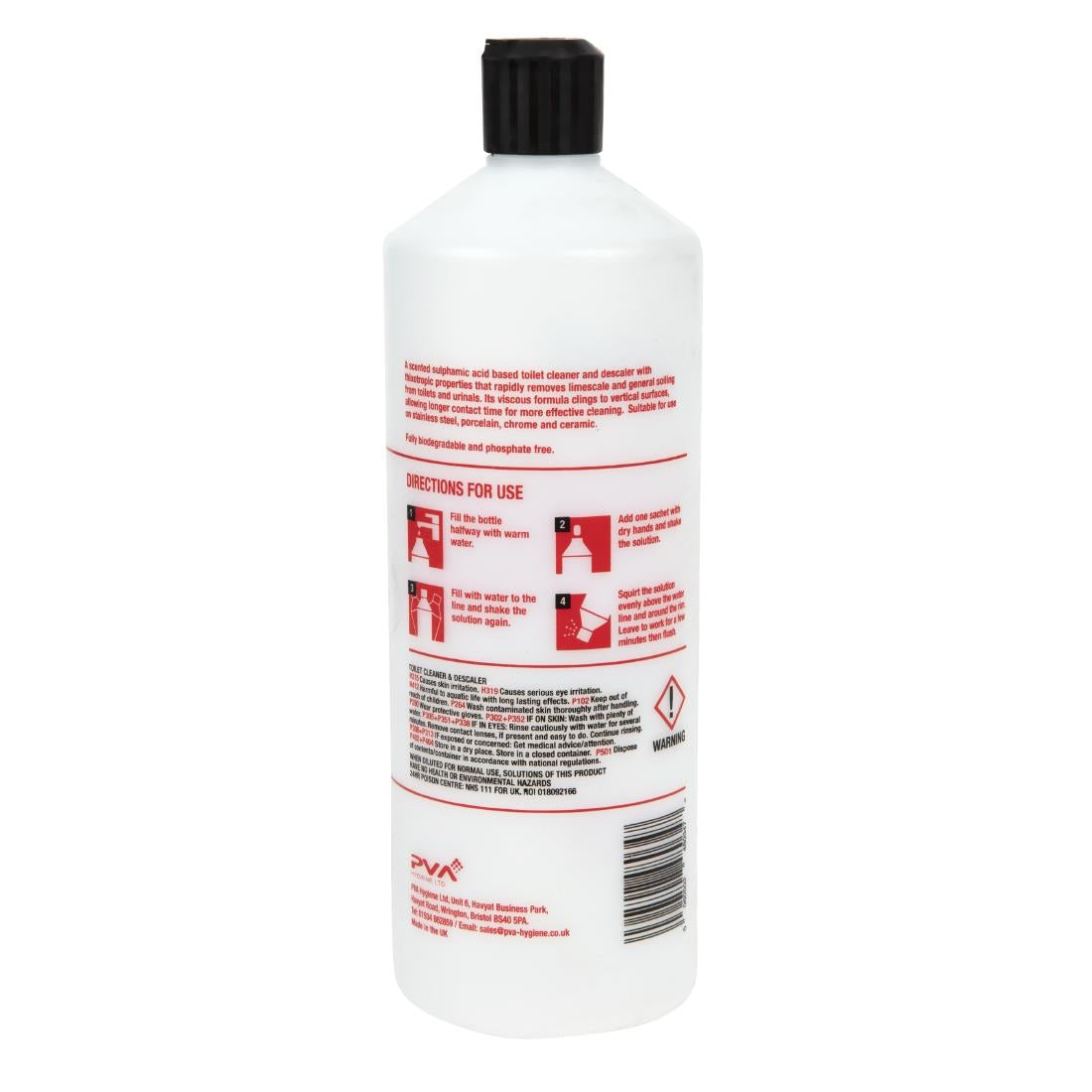 FE772 PVA Hygiene Toilet Cleaner Squeezy Bottle 1Ltr