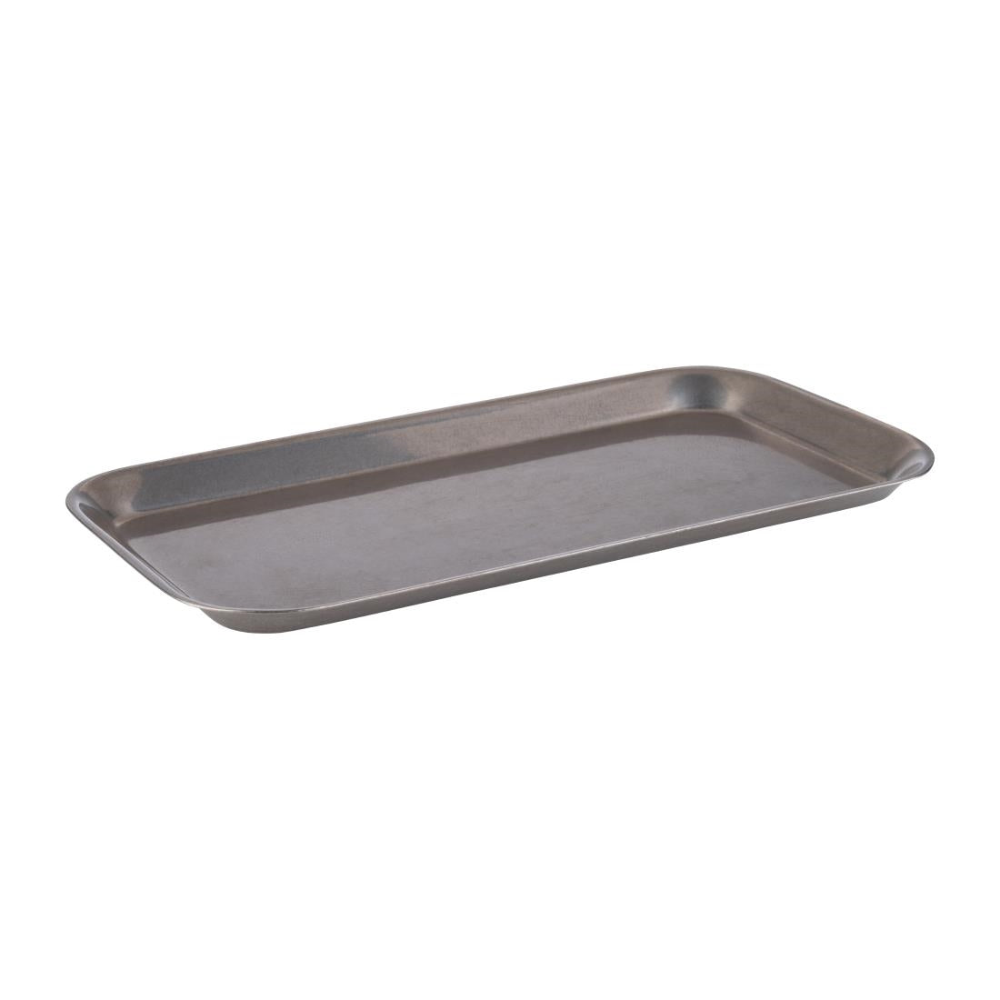 FE971 APS Vintage Stainless Steel Serving Tray - 340x180x15mm