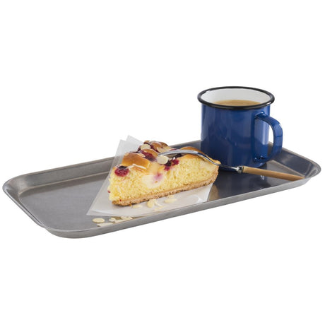 FE971 APS Vintage Stainless Steel Serving Tray - 340x180x15mm