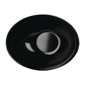 Churchill Melamine Buffet Bowls Black 355x250mm (2 Pack)