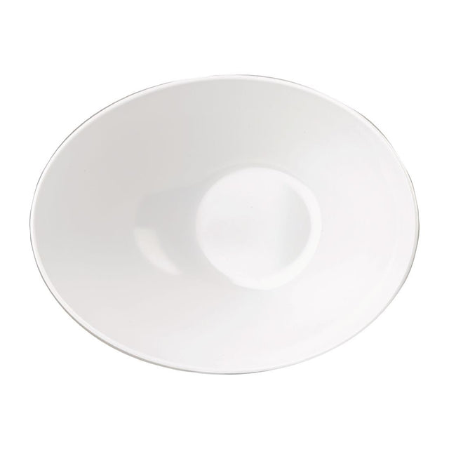Churchill Melamine Buffet Bowls White 355x250mm (2 Pack)