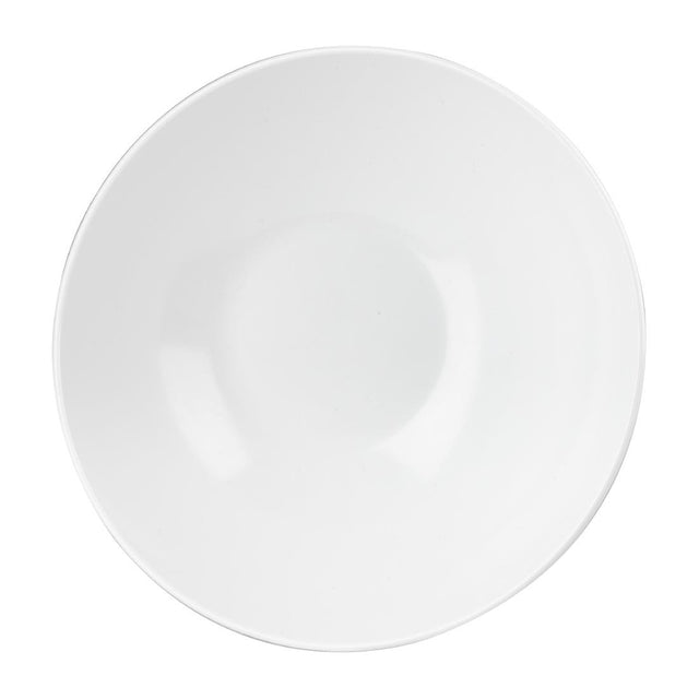 Churchill Melamine Tilted Buffet Bowls White 330x155mm (2 Pack)