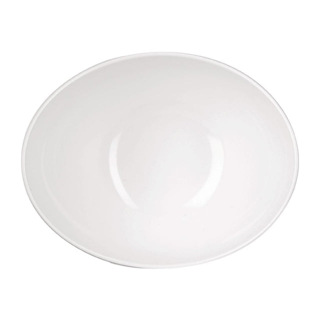 Churchill Melamine Buffet Bowls White 200x155mm (4 Pack)