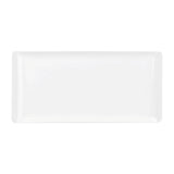 Churchill Melamine Rectangular Trays White 300x145mm (4 Pack)