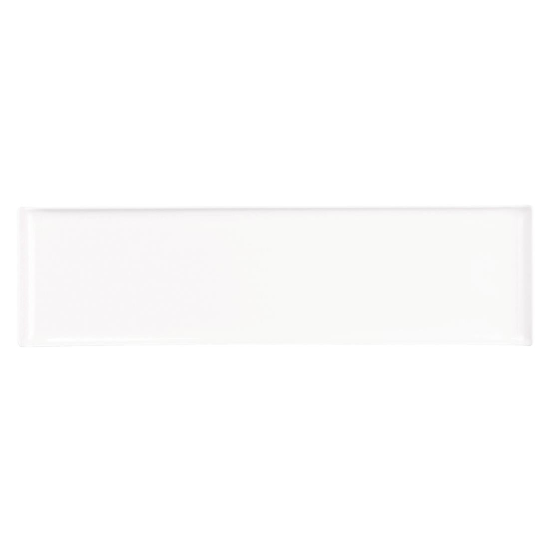 Churchill Melamine Rectangular Trays White 560x153mm (4 Pack)