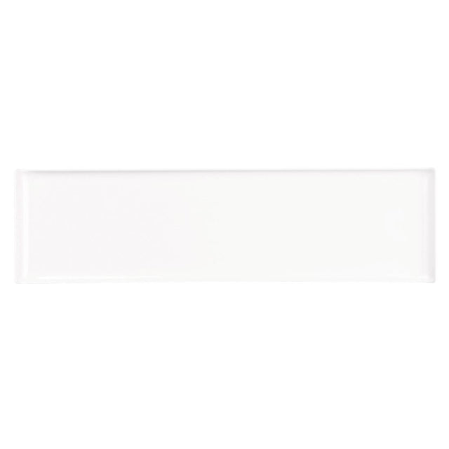 Churchill Melamine Rectangular Trays White 560x153mm (4 Pack)