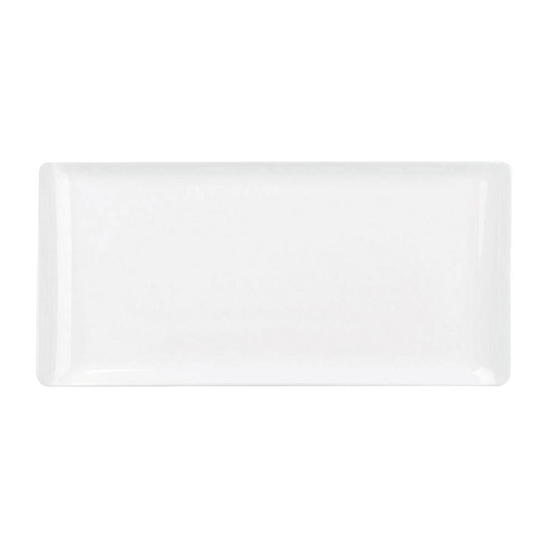 Churchill Melamine Rectangular Trays White 530x325mm (2 Pack)