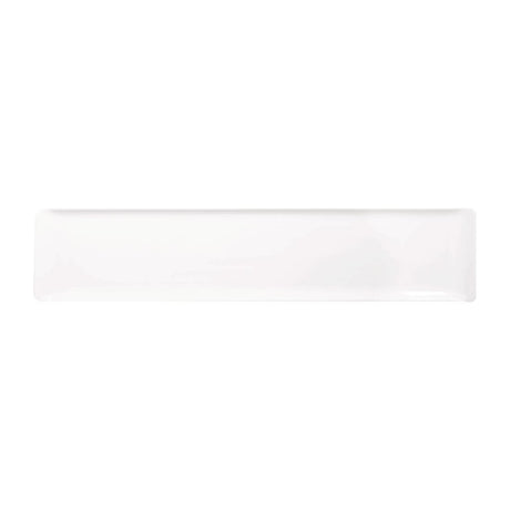 Churchill Melamine Rectangular Trays White 460x100mm (4 Pack)