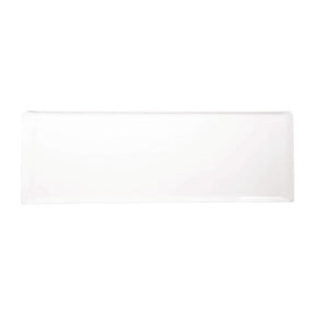 Churchill Melamine Rectangular Trays White 580x200mm (4 Pack)