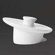 Churchill Art de Cuisine Menu Porcelain Lids for 420ml Beverage Pots (6 Pack)