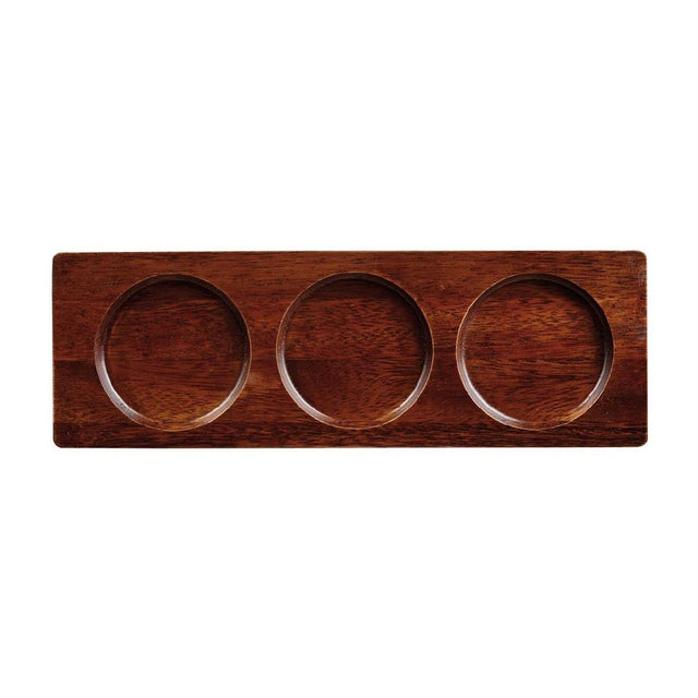 Churchill Wooden Rectangular Deli Boards 90x270mm (4 Pack)