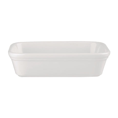 Churchill Cookware Shallow Rectangular Dishes White 155x115mm (12 Pack)