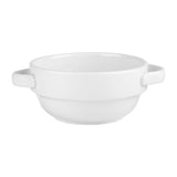 Churchill Profile Handled Stacking Bowls White 115mm (6 Pack)