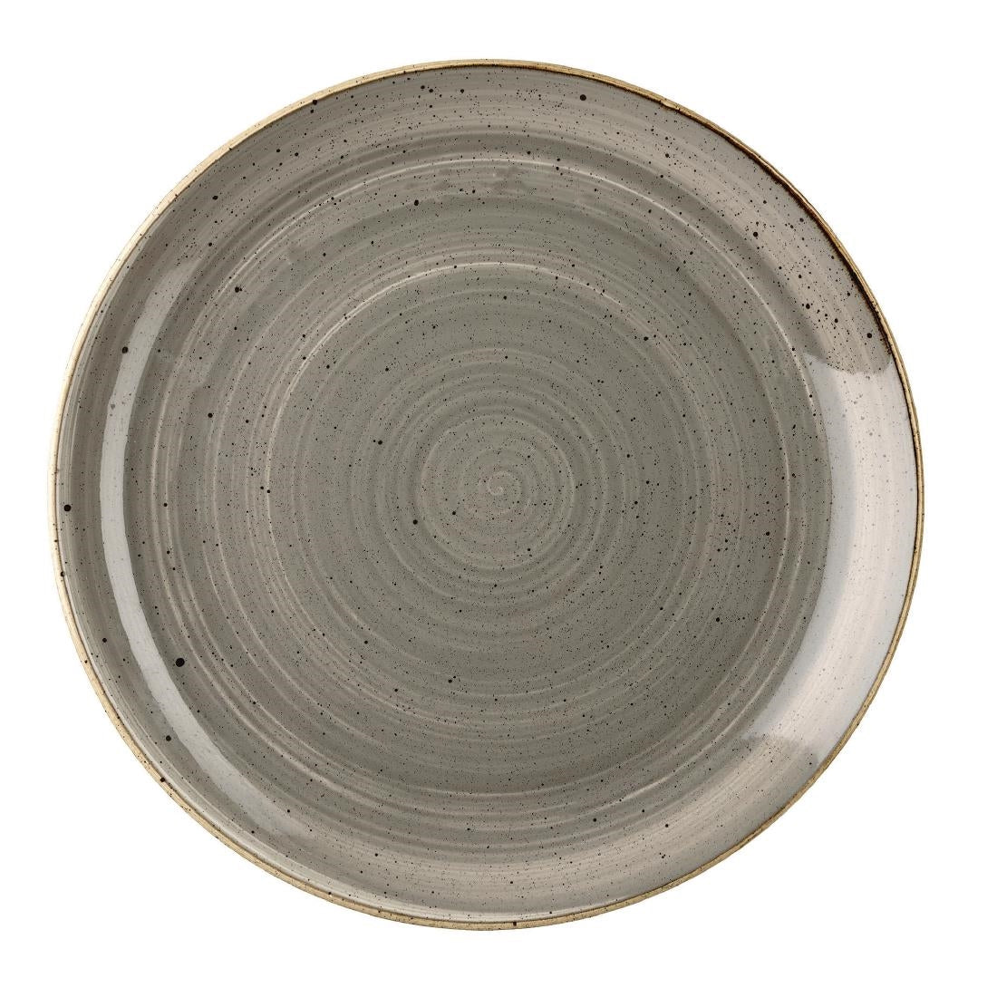 Churchill Stonecast Evolve Coupe Plates Peppercorn Grey 324mm (6 Pack)
