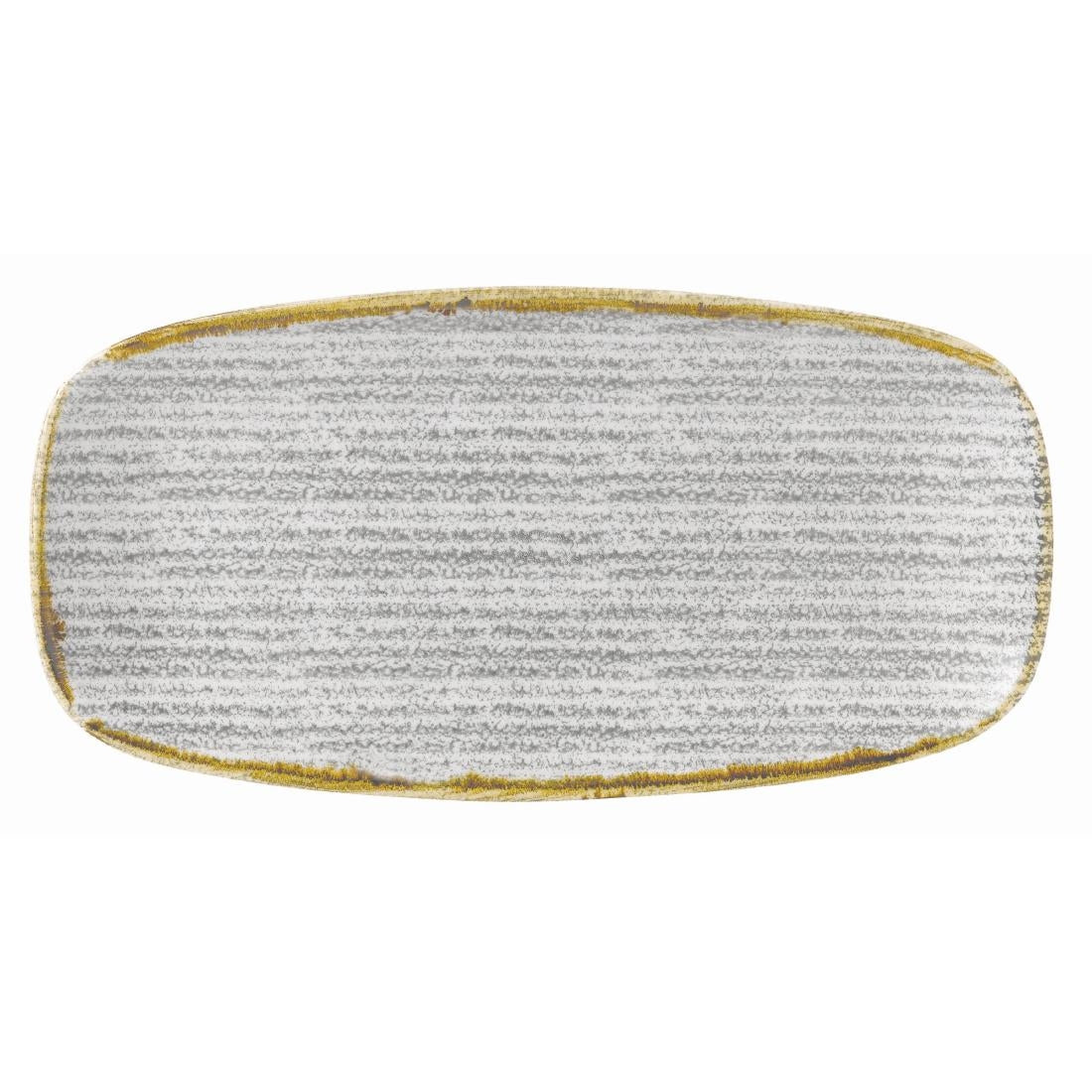 Churchill Studio Prints Homespun Oblong Plates Stone Grey (6 Pack)