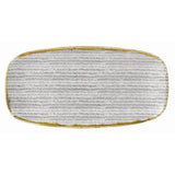 Churchill Studio Prints Homespun Oblong Plates Stone Grey (6 Pack)