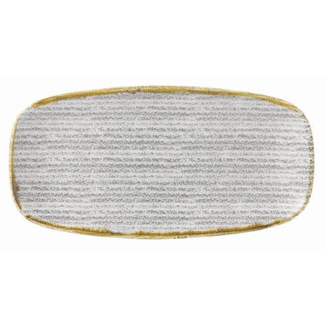 Churchill Studio Prints Homespun Oblong Plates Stone Grey (6 Pack)
