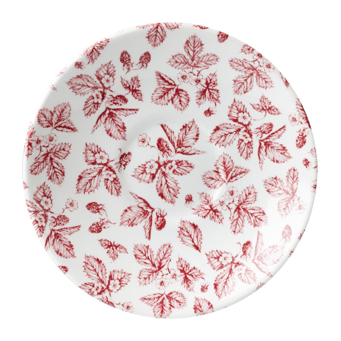 Churchill Vintage Prints Saucers Cranberry Bramble 141mm (12 Pack)