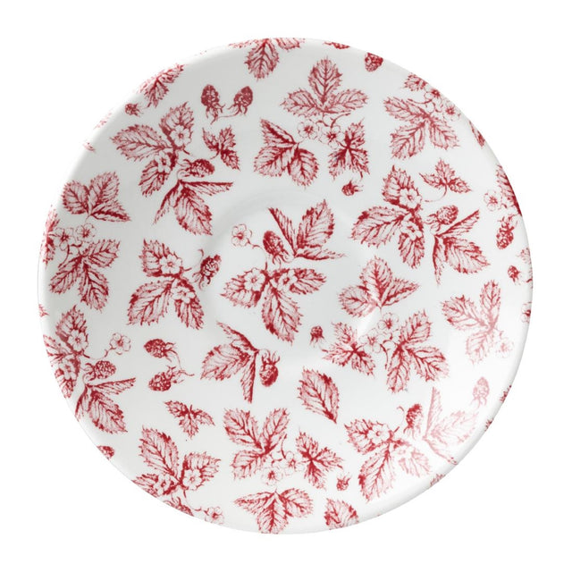 Churchill Vintage Prints Saucers Cranberry Bramble 141mm (12 Pack)