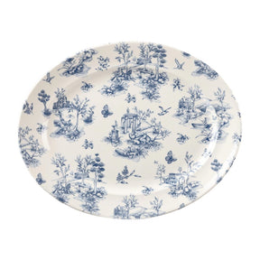 Churchill Vintage Prints Oval Plates Prague Toile 365x293mm (6 Pack)
